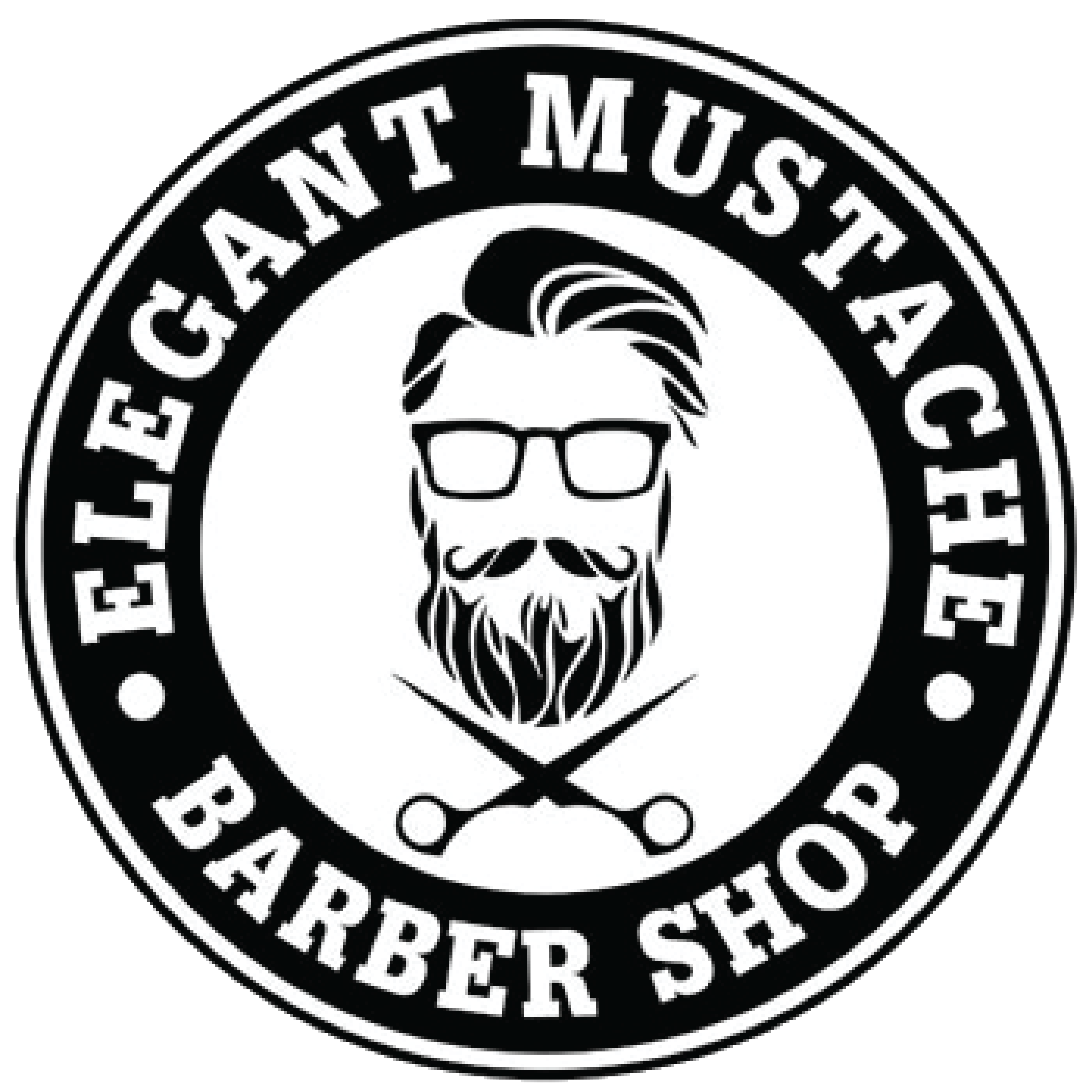 Elegant Mustache Barber Shop